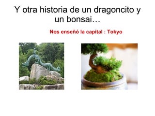 Y otra historia de un dragoncito y un bonsai… Nos enseñó la capital : Tokyo 
