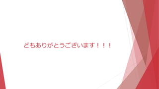 どもありがとうございます！！！
 