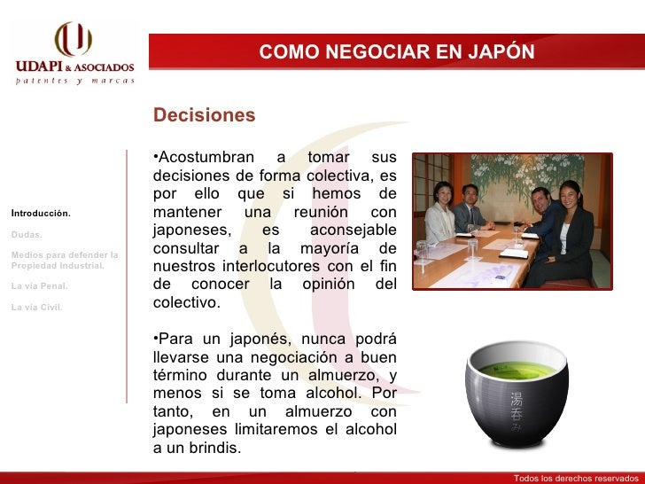 Japón, el protocolo