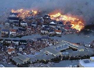 Cidade de Natori, província de Myiagi, no Norte do Japão (11/03/2011) 