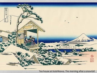 Tea house at Koishikawa. The morning after a snowfall
 