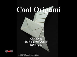 Cool Origami CAN AKIN ŞAİR VE FOTOĞRAF SANATÇISI 