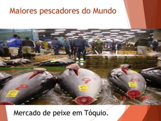 Maiores pescadores do Mundo
Mercado de peixe em Tóquio.
 