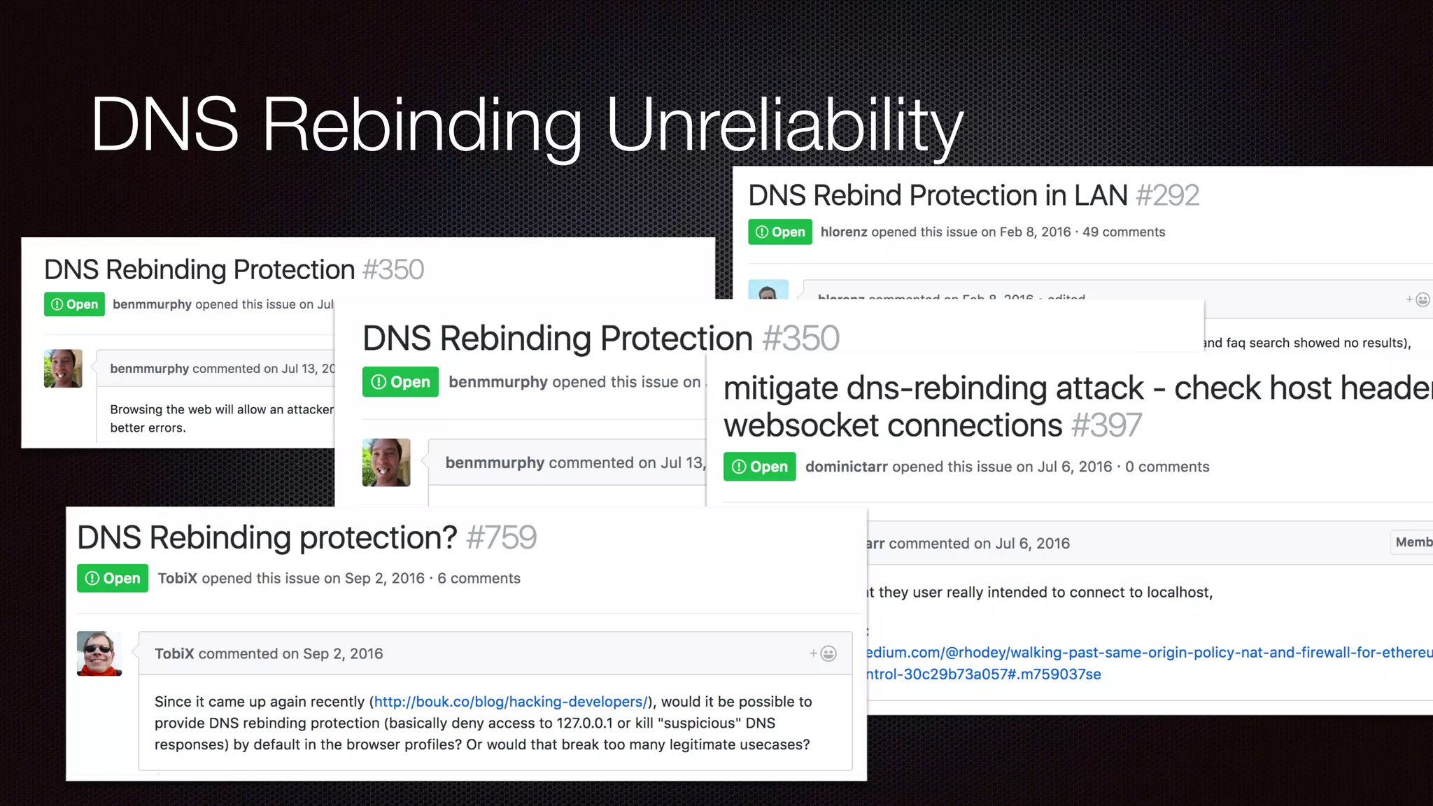 DNS Rebinding Unreliability
 