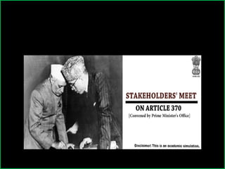 Signing of article 370!
 