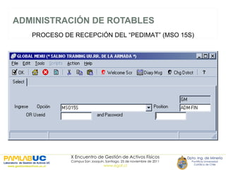 ADMINISTRACIÓN DE ROTABLES PROCESO DE RECEPCIÓN DEL “PEDIMAT” (MSO 15S) 