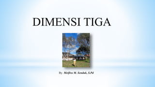 DIMENSI TIGA
By. Meifira M. Senduk, S.Pd
 
