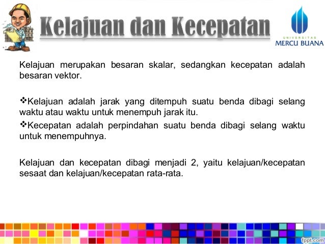 Perbedaan kecepatan dan percepatan