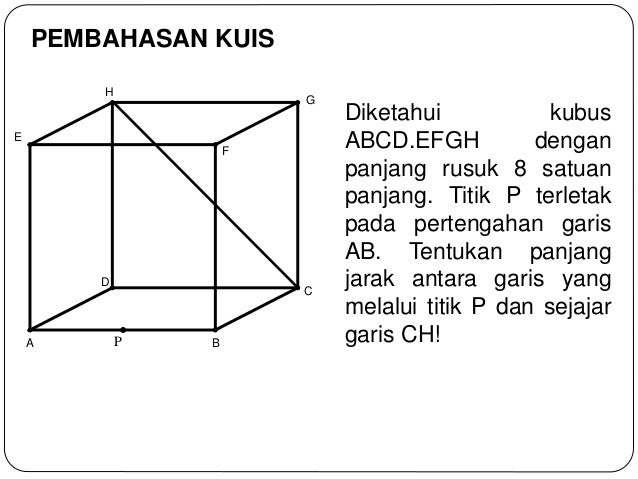 Jarak dua garis sejajar