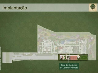 Implantação
Material preliminar sujeito a alterações




                                                          Pista de Carrinhos
                                                         de Controle Remoto
 