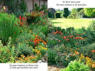 Et berce mon coeur De mots d'amour et de mots fous Et pour toujours, je donne tout À celui qui enchante mes nuits 