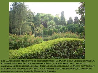 Jardines de Monforte PPT