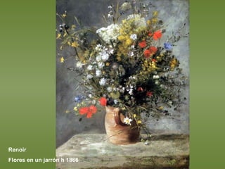 Renoir Flores en un jarrón h 1866 