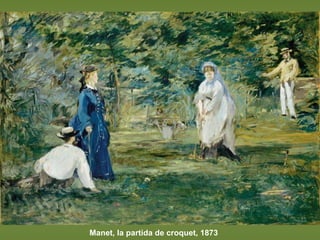 Manet, la partida de croquet, 1873 