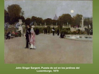 John Singer Sargent, Puesta de sol en los jardines del Luxemburgo, 1879 