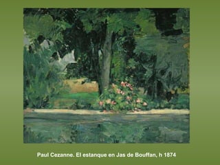 Paul Cezanne. El estanque en Jas de Bouffan, h 1874 