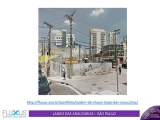 LARGO DAS ARAUCÁRIAS – SÃO PAULO
http://fluxus.eco.br/portfolio/jardim-de-chuva-largo-das-araucarias/
 