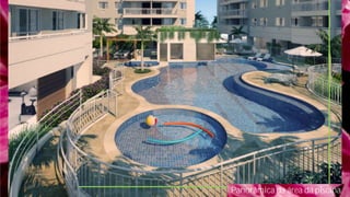 Panorâmica da área da piscina
 