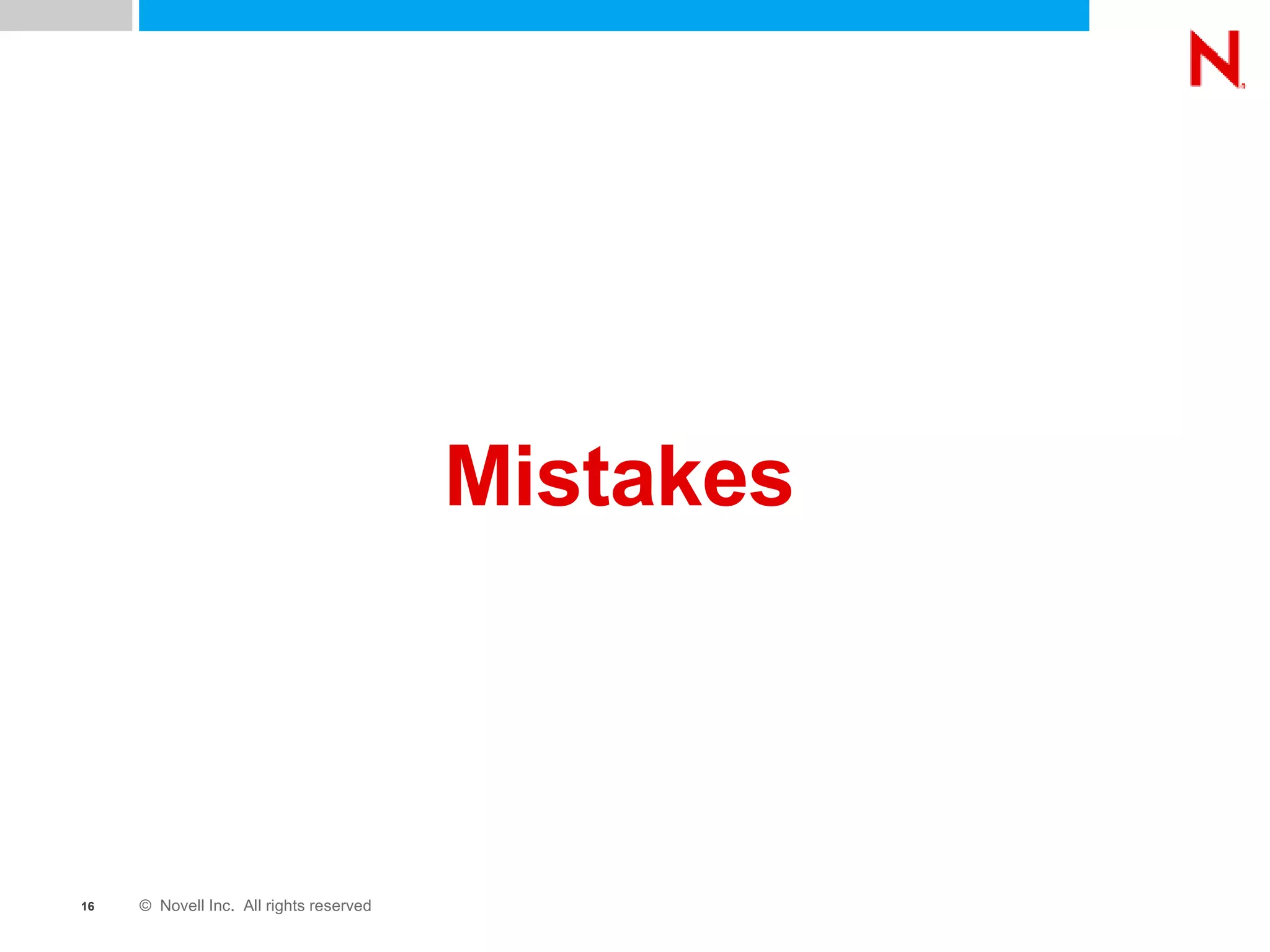Mistakes 
