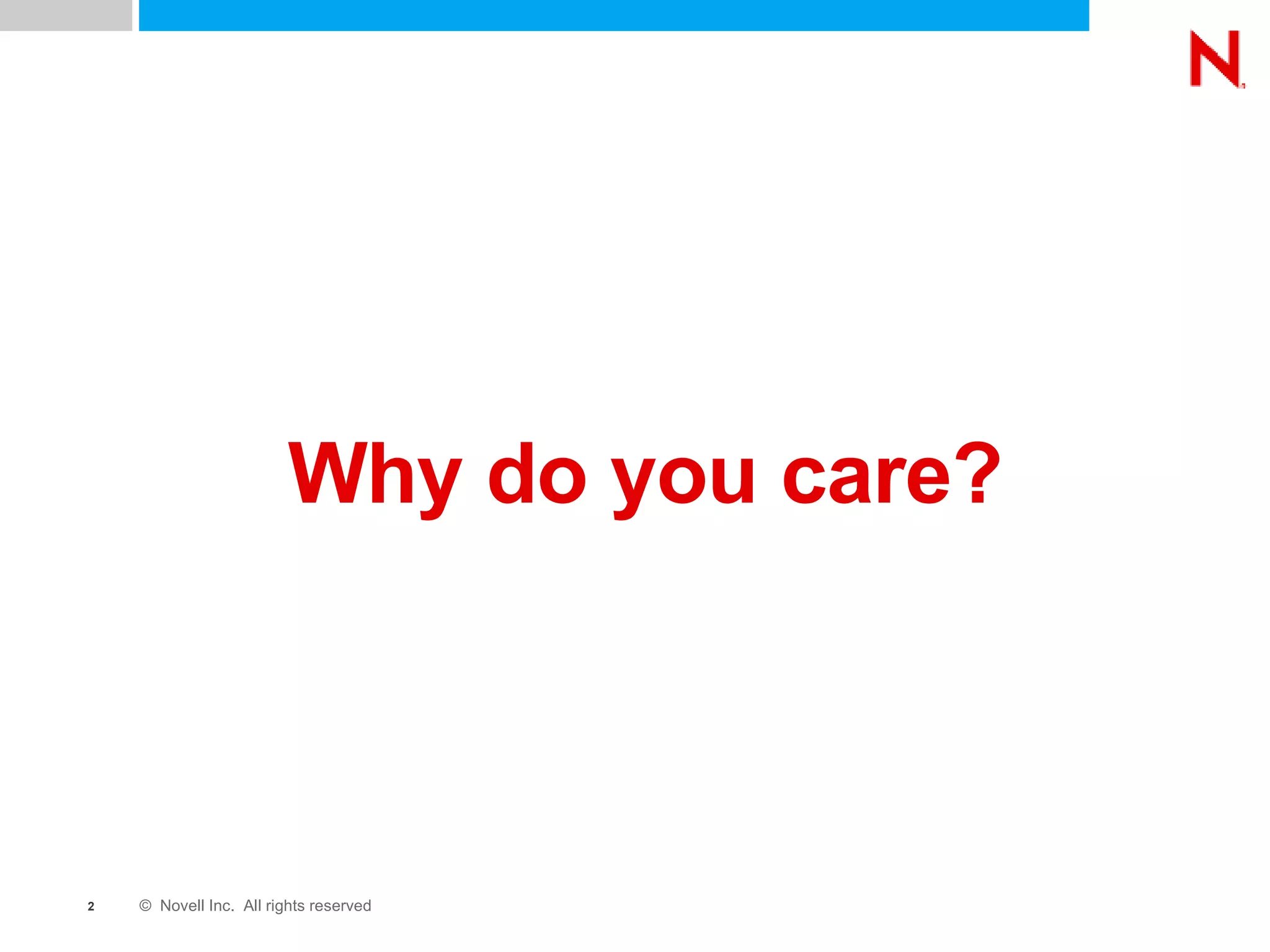 Why do you care? 