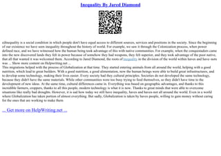 Jared Diamond Thesis | PPT