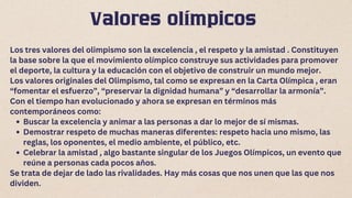 Historia, Valores y Estructura de los Juegos Olímpicos Modernos | PDF