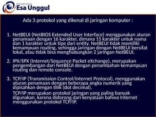 Spx Routing Jaringan Komputer_esa_unggul dalam jaringan komputer | PPT