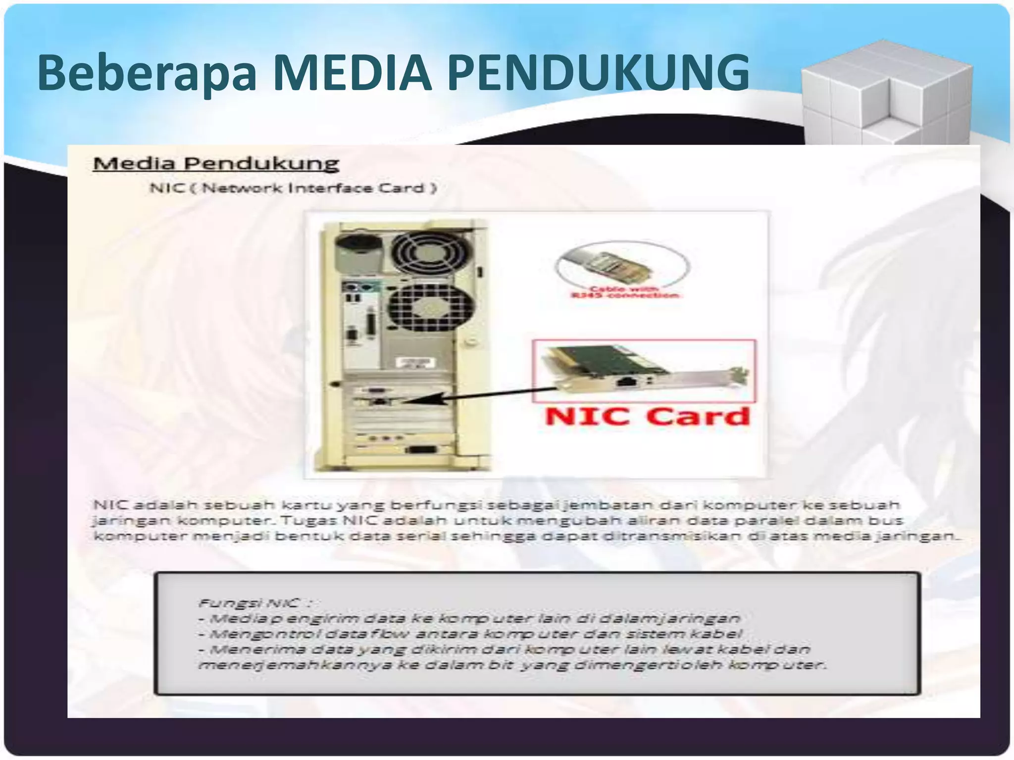 Beberapa MEDIA PENDUKUNG
 