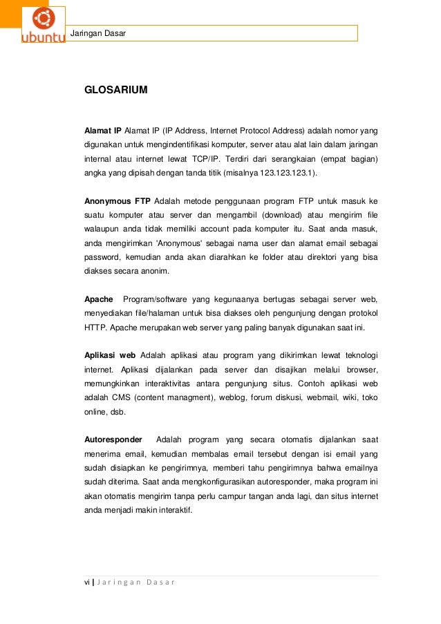Jaringan dasar 2