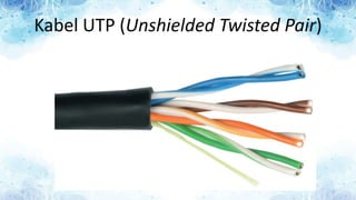 Kabel UTP (Unshielded Twisted Pair)
 
