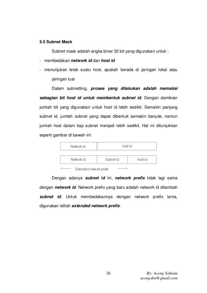 Berfungsi Untuk Membedakan Network Id Dengan Host Id - Tips Membedakan