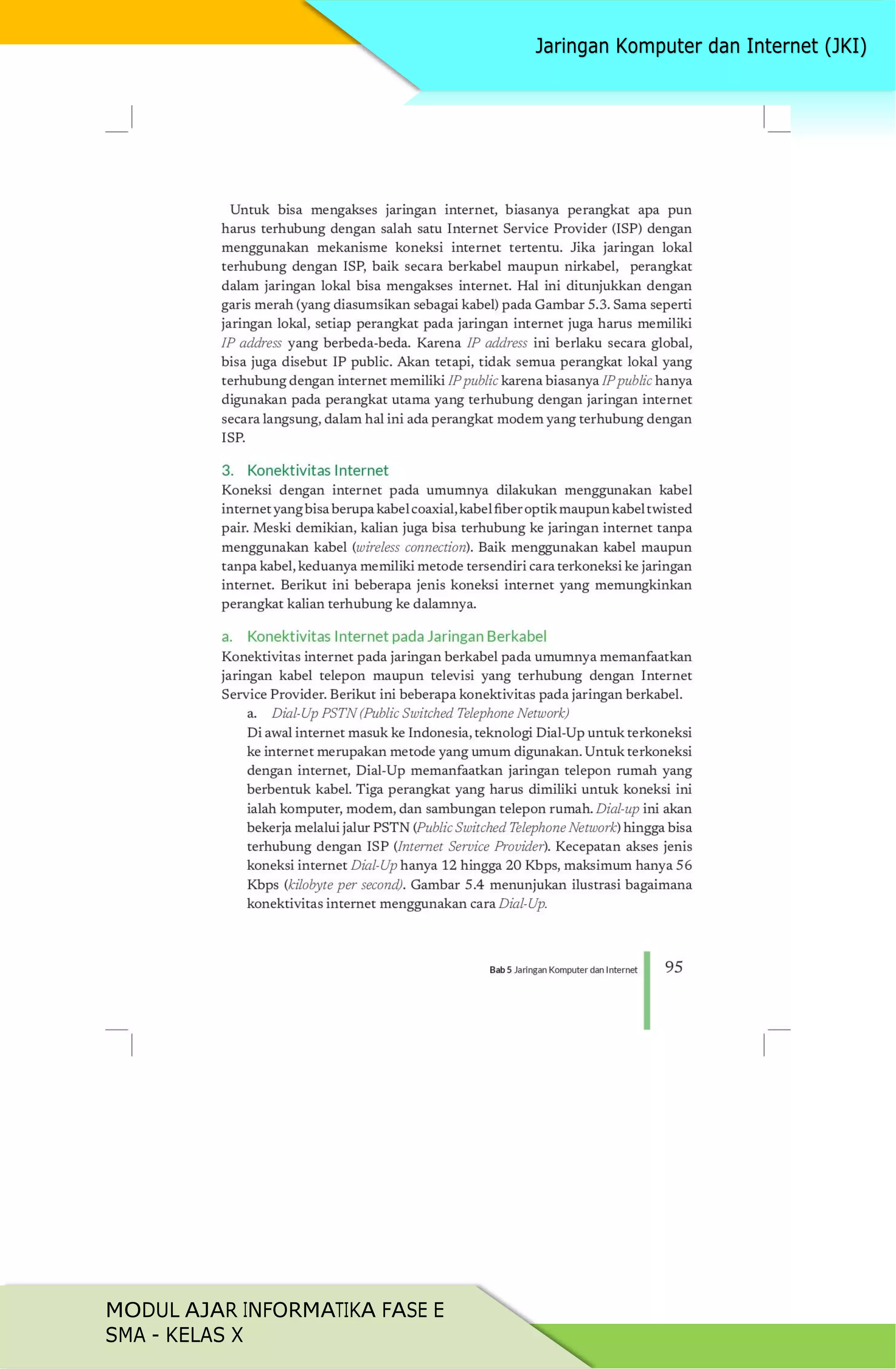 MODUL AJAR INFORMATIKA FASE E
SMA - KELAS X
 