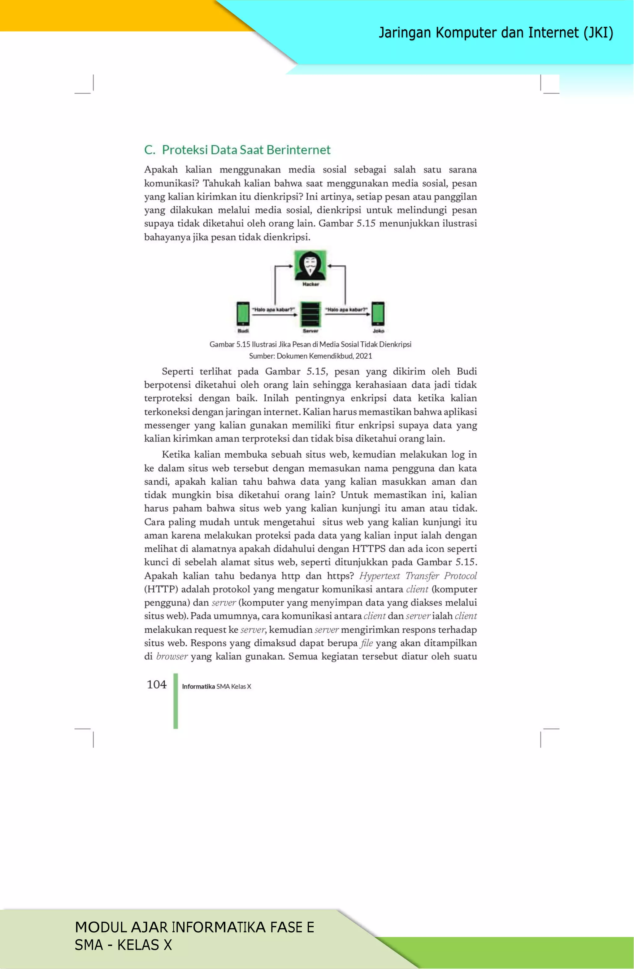 MODUL AJAR INFORMATIKA FASE E
SMA - KELAS X
 
