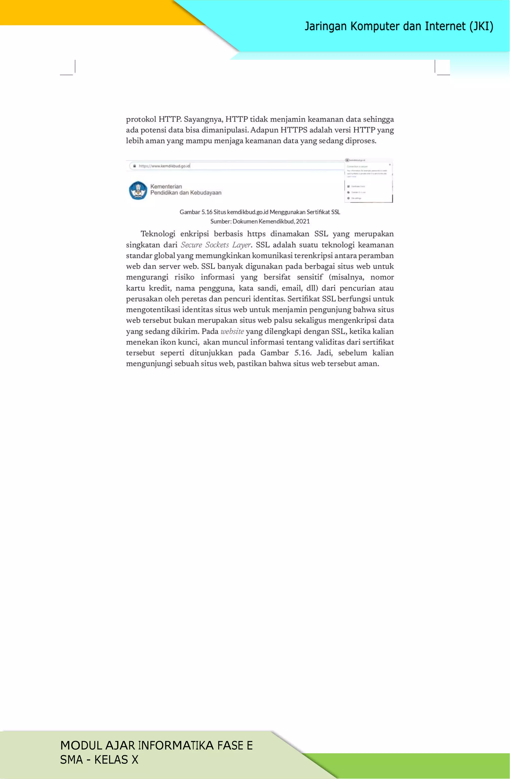 MODUL AJAR INFORMATIKA FASE E
SMA - KELAS X
 