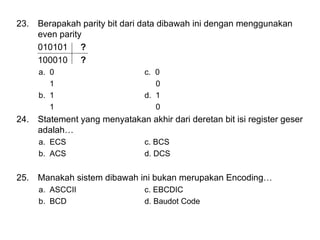 100010 Code Jaringan komputer dan internet 7 | PPT
