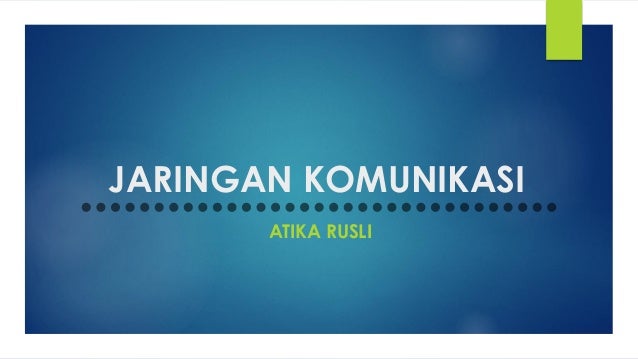 Jaringan komunikasi