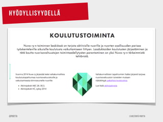 ©Viestintä-Piritta@Piritta
hyödyllisyydellä
 