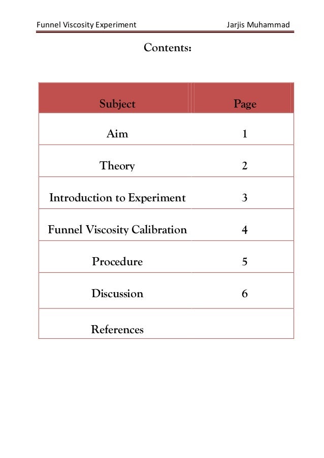 Funnel Viscosity (Marsh Funnel) Exp.