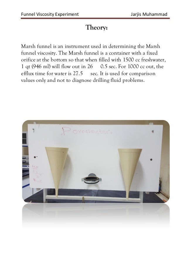 Funnel Viscosity (Marsh Funnel) Exp.