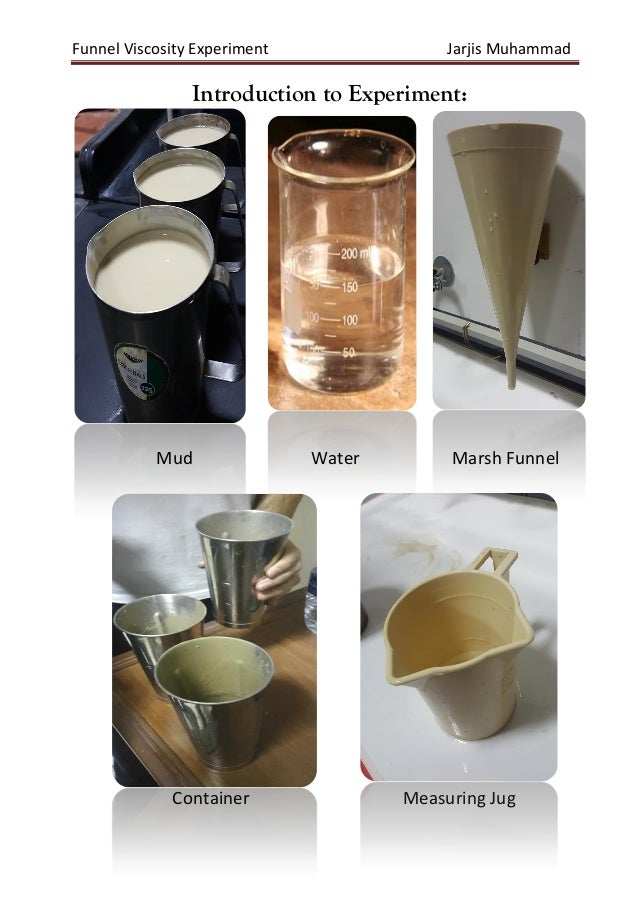 Funnel Viscosity (Marsh Funnel) Exp.