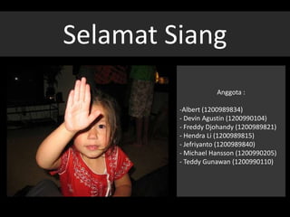 Selamat Siang Anggota : ,[object Object]