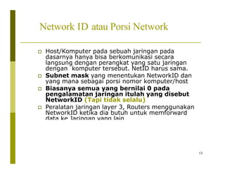 Contoh Network Id IP dan Netmask | PDF