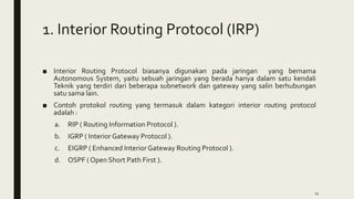 Routing Protocol | PPTX