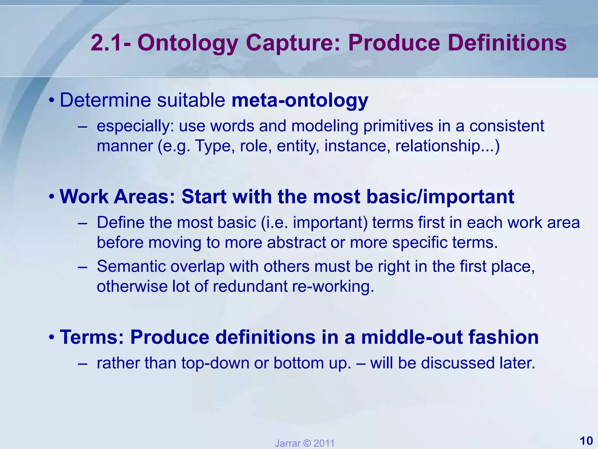 1- Purpose and ScopeWhen you specify the purpose and scope, you should specify the following: