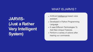 Jarvisproject | PPT