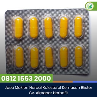 Jasa Maklon Herbal Kolesterol Kemasan Blister Cv. Almanar Herbafit.pdf
