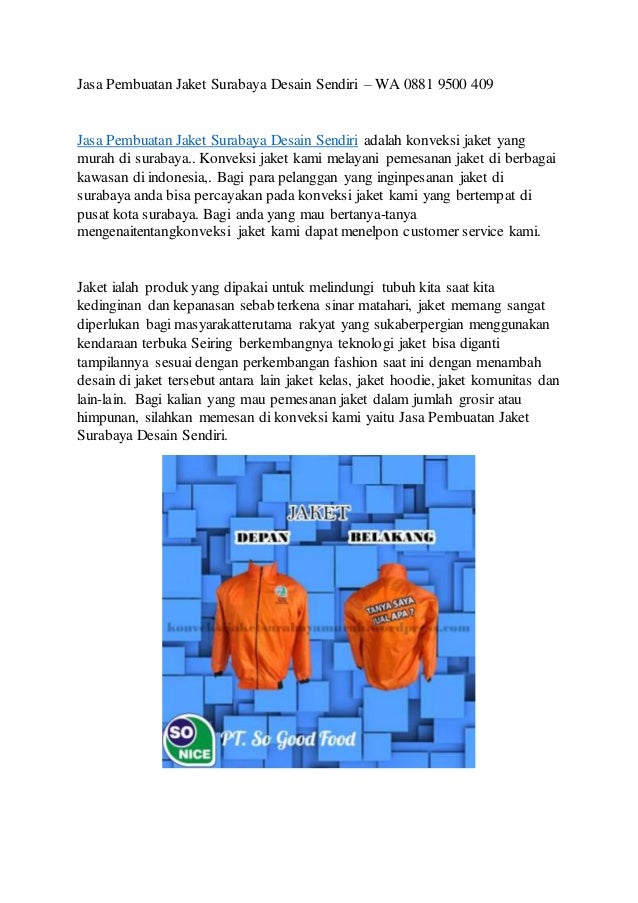 85 Koleksi Jasa Desain Jaket Gratis