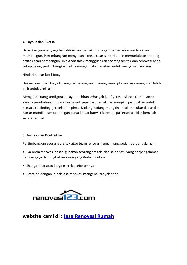 Jasa Renovasi Rumah Jasa Renovasi Rumah