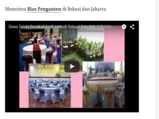 Jasa rias manten pernikahan mewah di kemang pratama