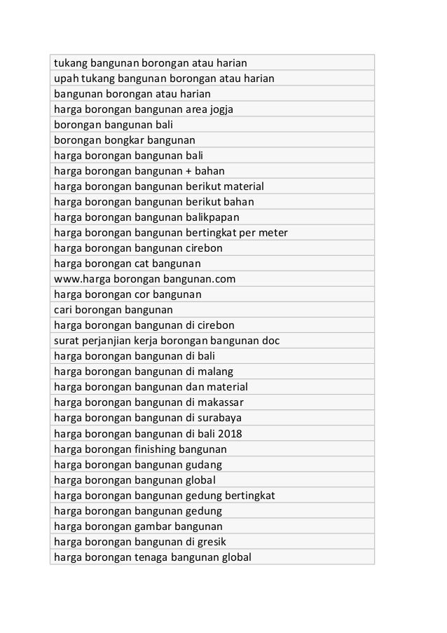 Tukang Bangunan Konstruksi Di Bali
